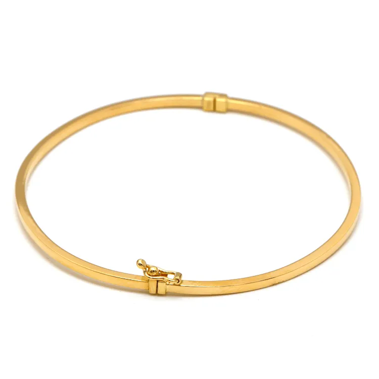 Real Gold Plain Bangle 63 MM 0477 (SIZE 19) BA1434