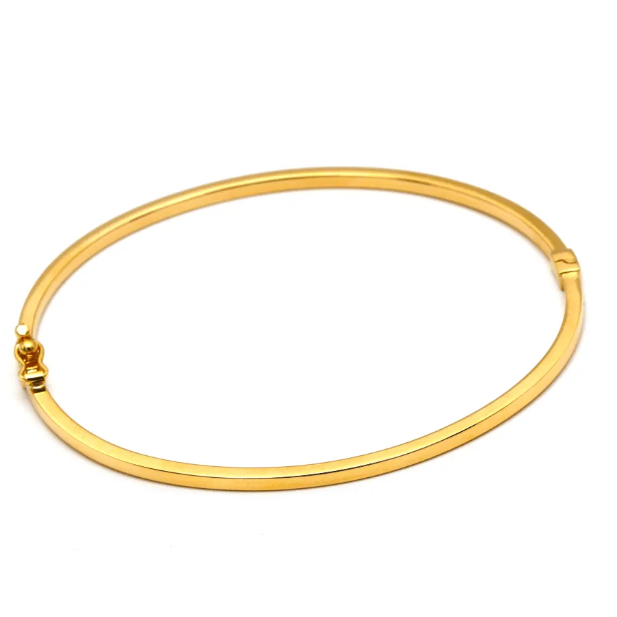 Real Gold Plain Bangle 63 MM 0477 (SIZE 19) BA1434