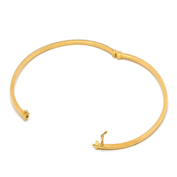 Real Gold Plain Bangle 63 MM 0477 (SIZE 19) BA1434