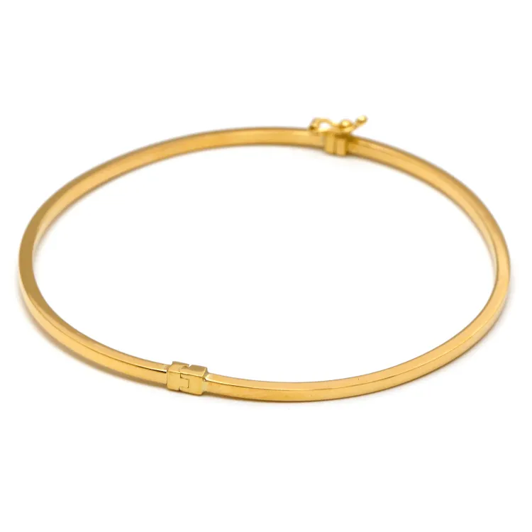 Real Gold Plain Bangle 63 MM 0477 (SIZE 19) BA1434