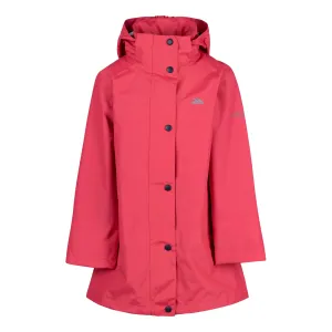 Sentimental Girls Unpadded Waterproof Lined Jacket in Strawberry