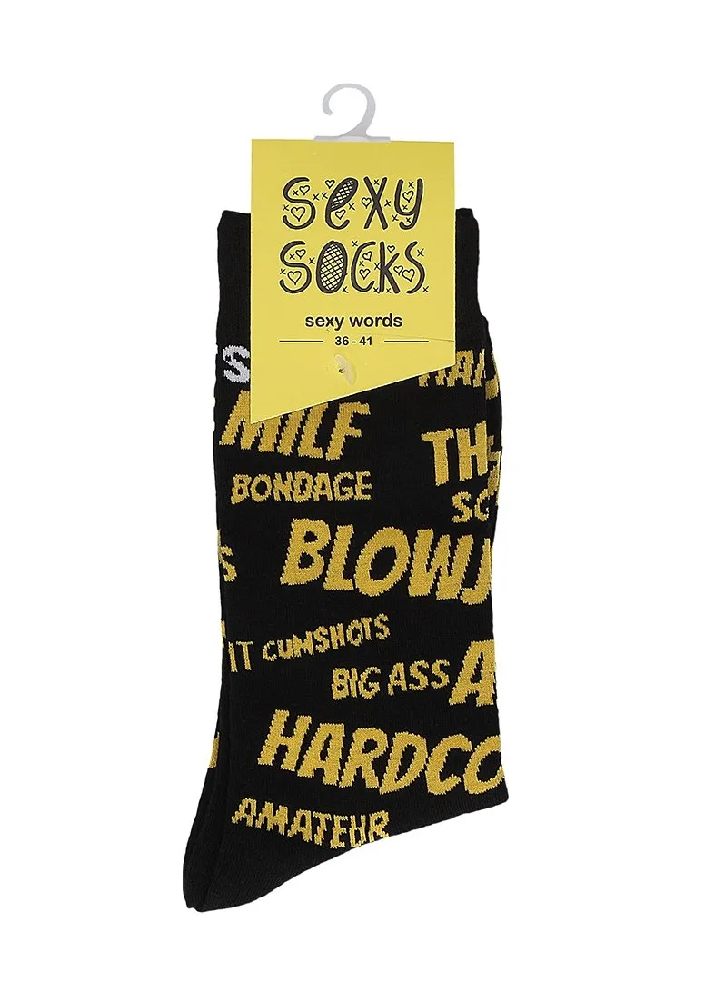 Sexy Words Socks - US Size 2-7,5 / EU Size 36-41 36-41