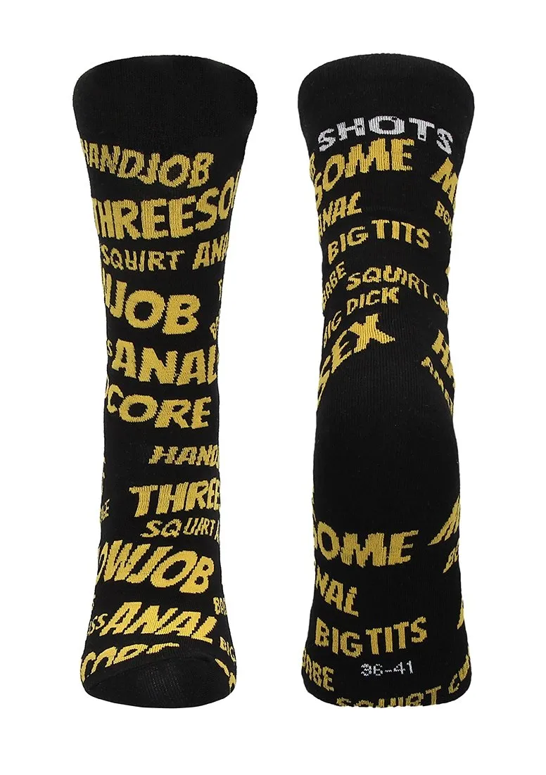 Sexy Words Socks - US Size 2-7,5 / EU Size 36-41 36-41