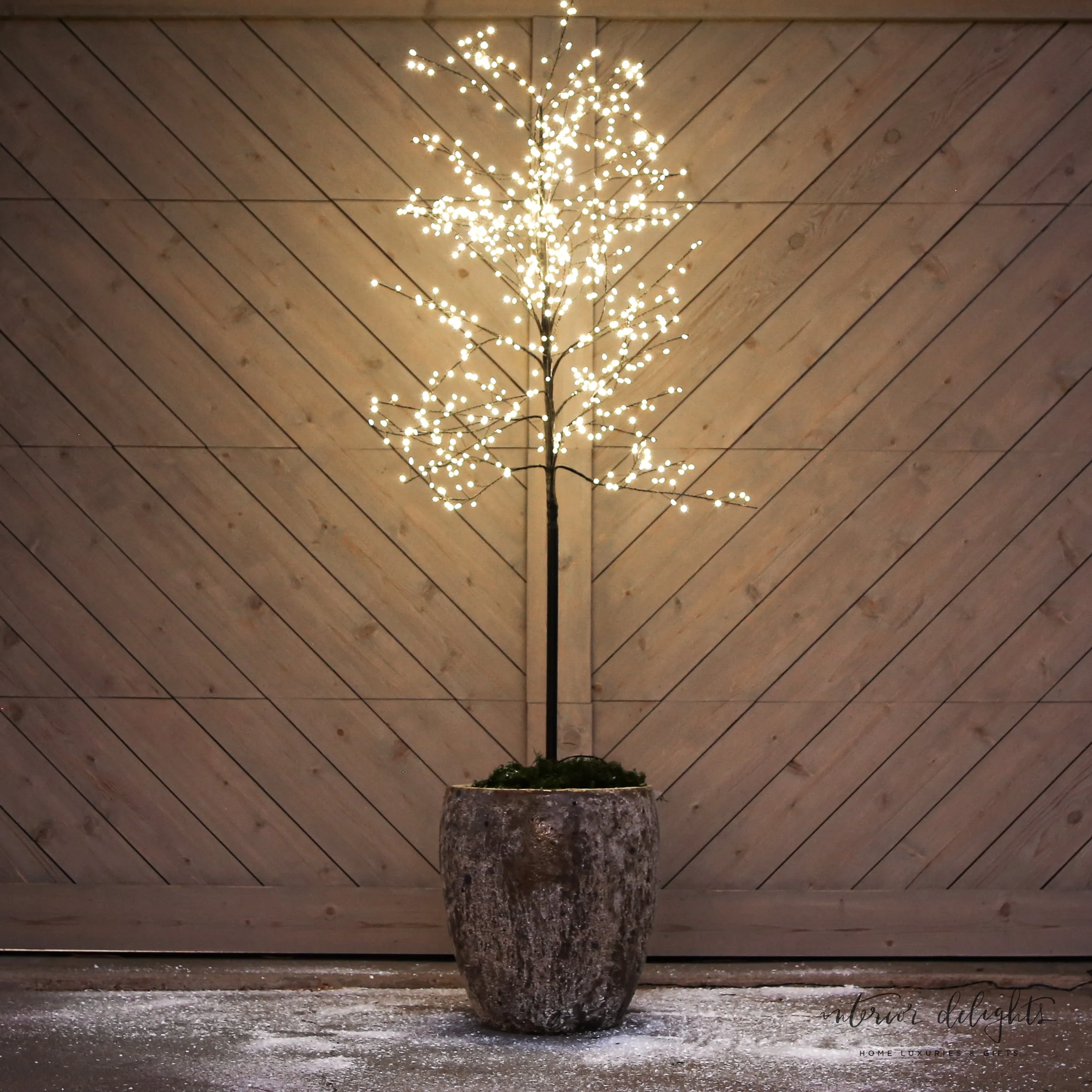 Slim Trunk Sparkle Tree-Choose from Two Styles-BASKETS AND PLANTERS NOT INCLUDED