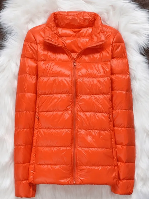 Stylish Women's Down Jackets Without Hood - SF0123