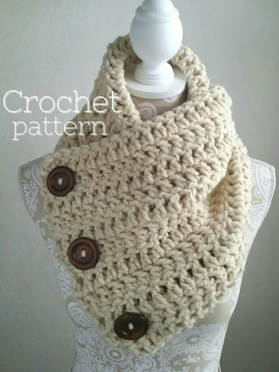 The Bandit Scarf Crochet Pattern - PDF Download