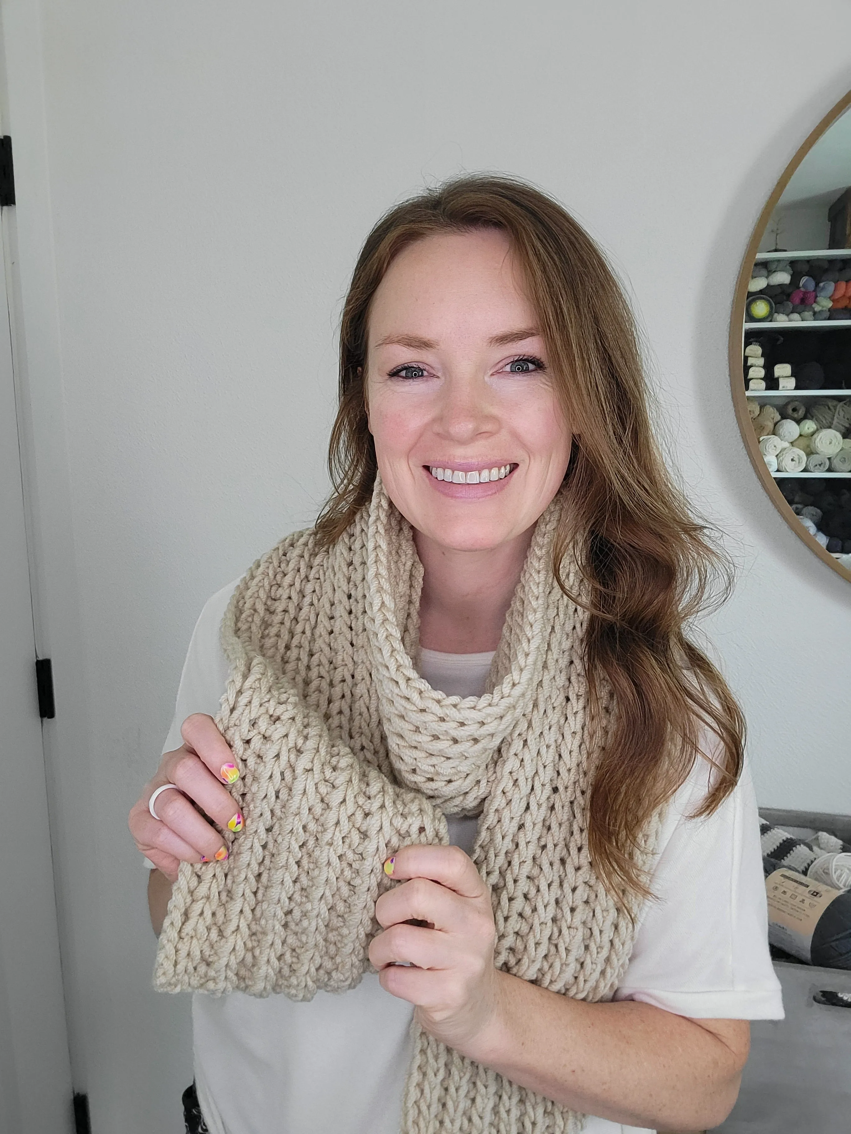 The Brioche Crochet Scarf PDF Pattern