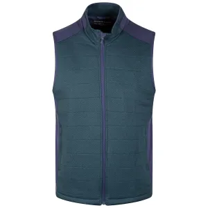 The Perry Performance Fleece Vest Pine Herringbone - AW23