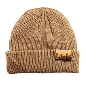 Treeline 100% Merino Wool   Cork Beanie | Olive