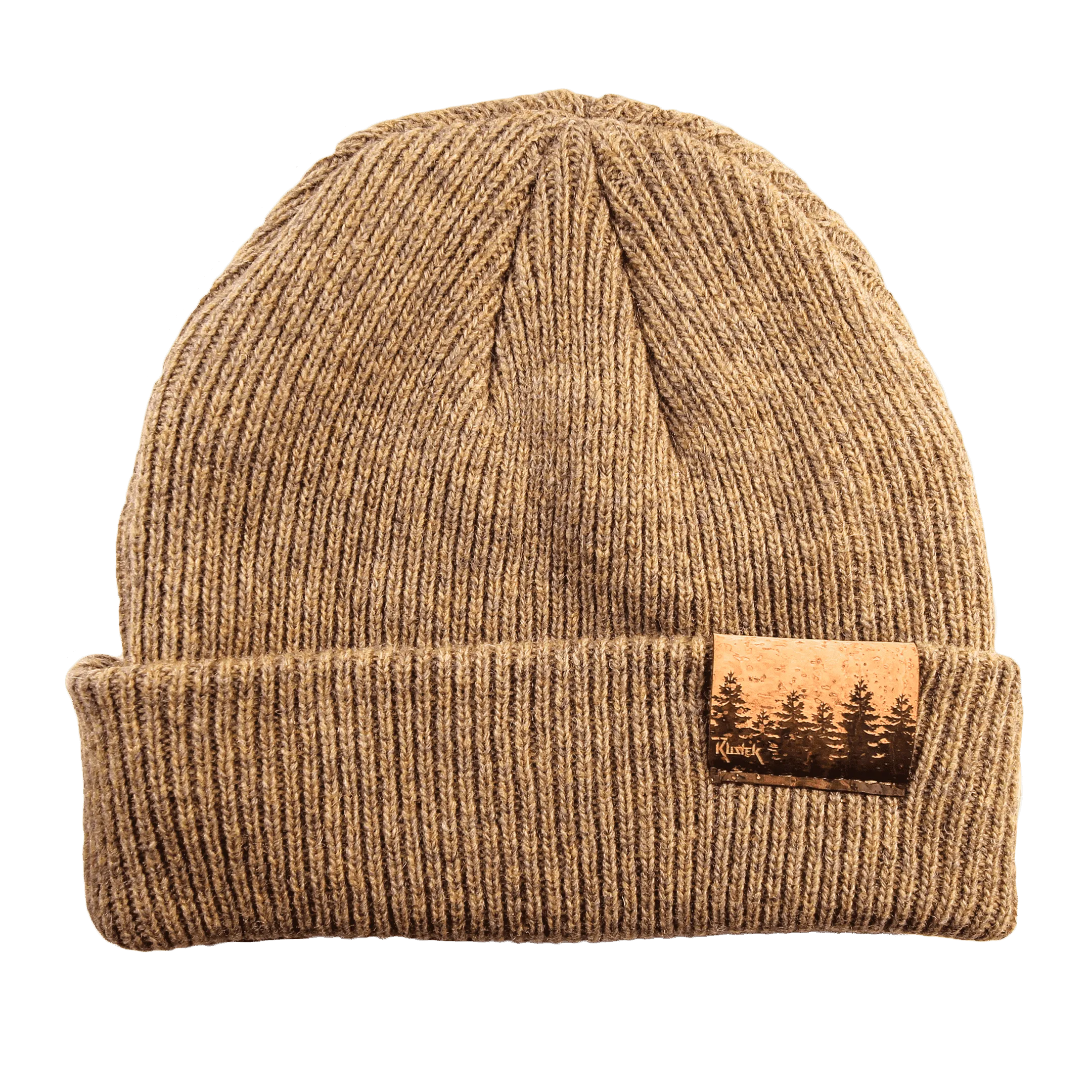 Treeline 100% Merino Wool   Cork Beanie | Olive