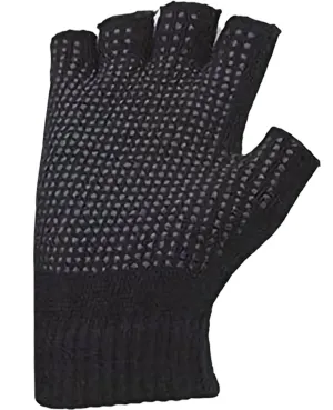 Unisex Fingerless Gloves With Rubber Grip